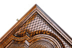 Majestic Tiger backgammon board - side profile showing the craftsmanship