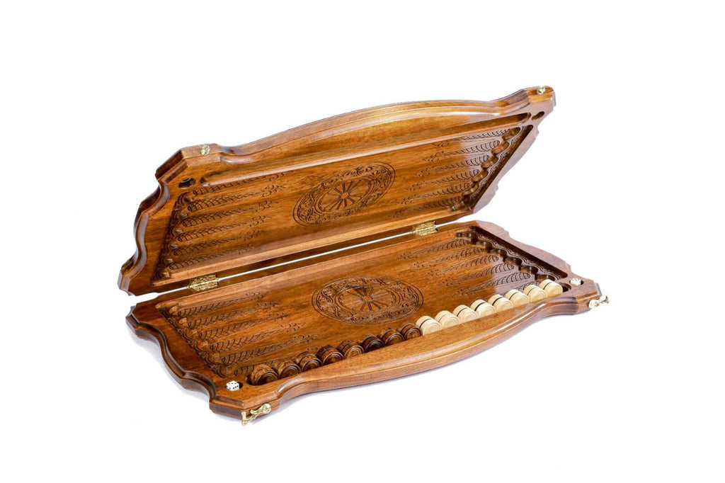 Backgammon Board - Pomegranate Tree Epoxy - Unumperfectus