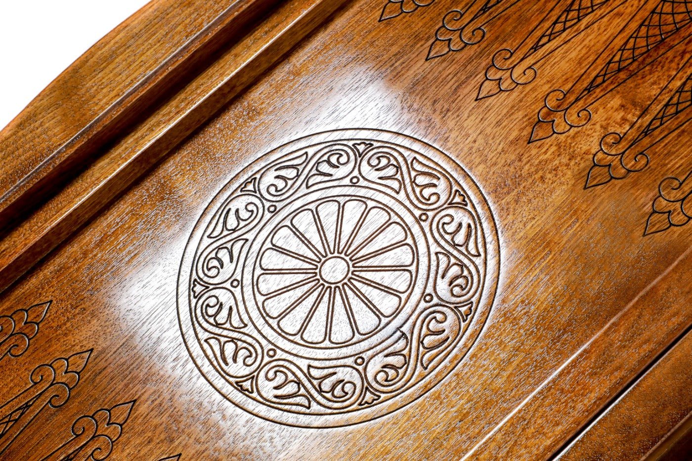 Backgammon Board - Pomegranate Tree Epoxy - Unumperfectus