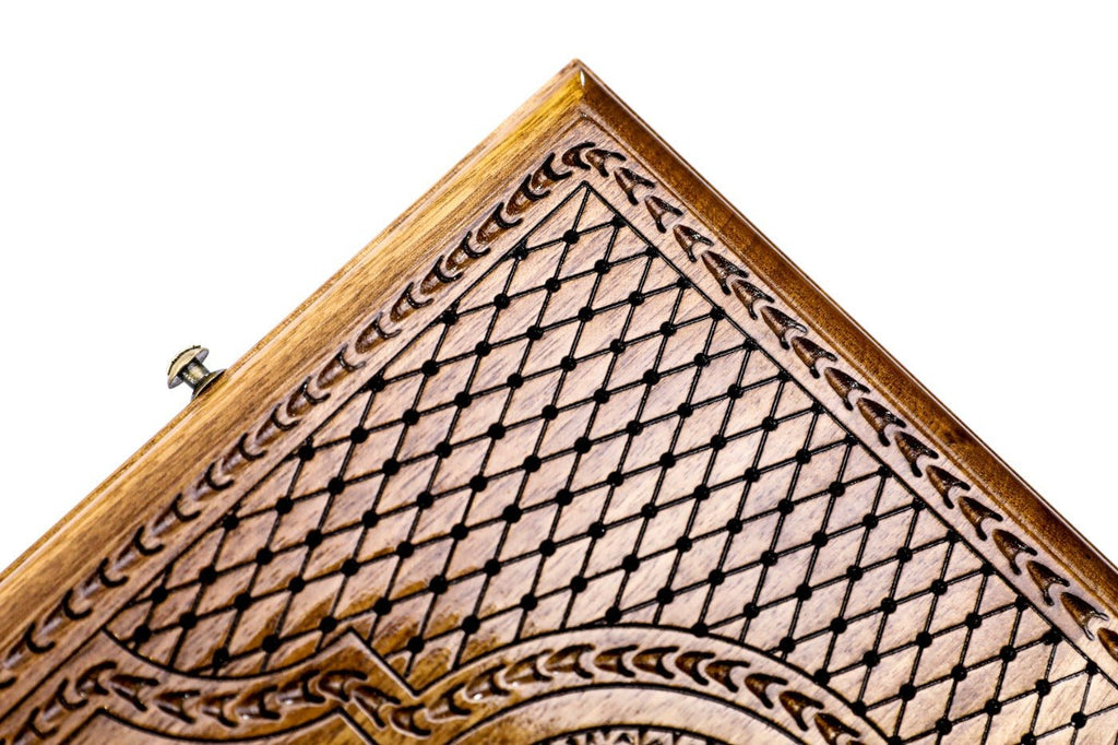 Backgammon Board - Ornamental Epoxy - Unumperfectus