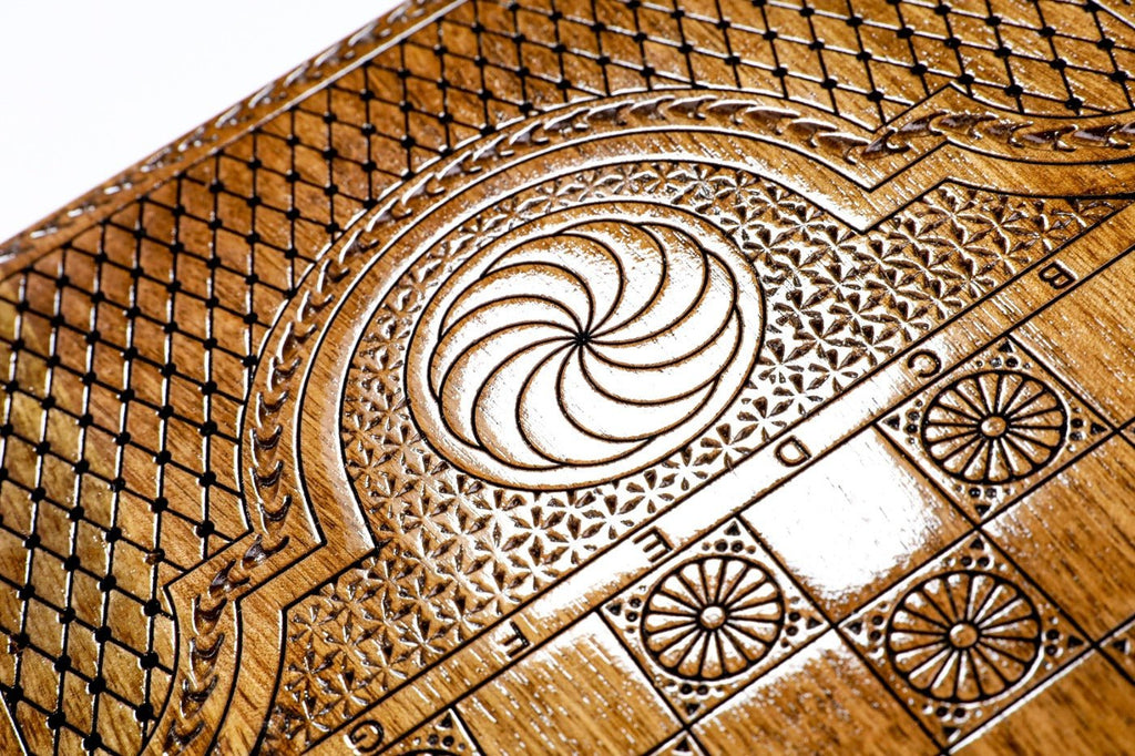 Backgammon Board - Ornamental Epoxy - Unumperfectus