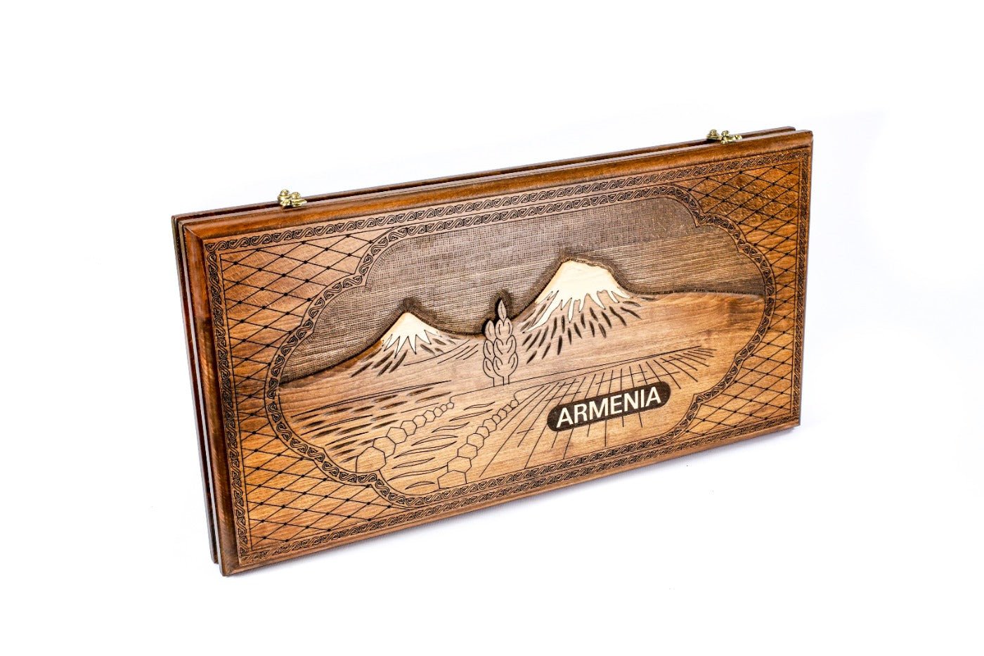 Ararat Wooden Backgammon Board Classic 23.6" | 60 cm - Unumperfectus