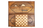 Ararat Classic backgammon board - corner detail of the board