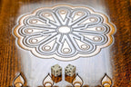 Ararat Classic backgammon board - close-up of the playing surface