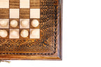 Ornaments Classic Board chess set - detail of the carved border