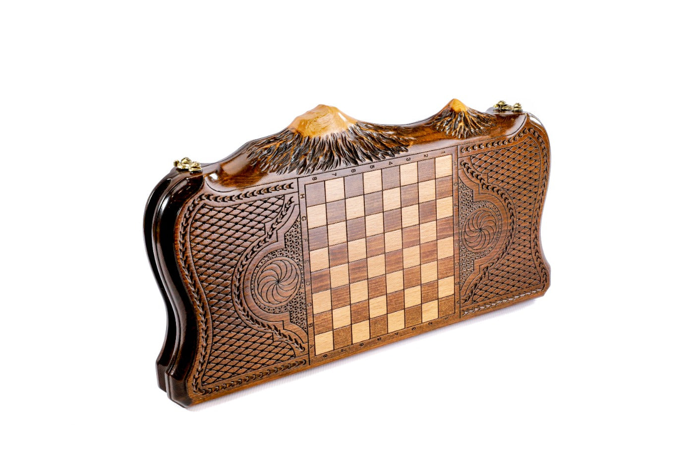 Backgammon Board - Ornamental Snowflake - Unumperfectus