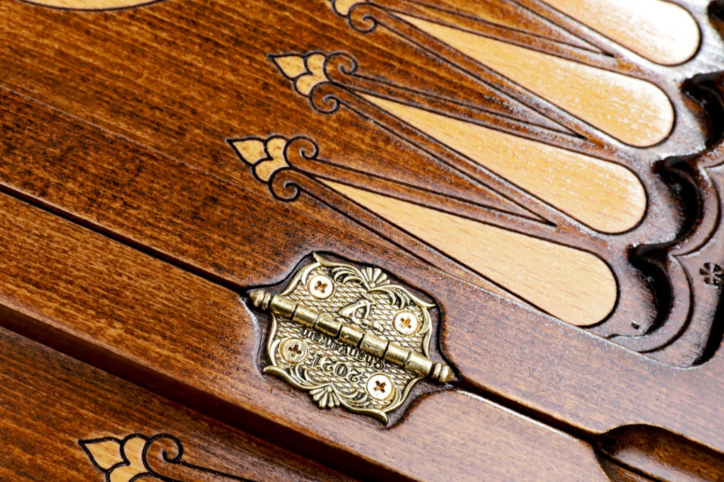 Backgammon Board - Ornamental Snowflake - Unumperfectus