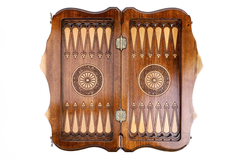 Backgammon Board - Ornamental Snowflake - Unumperfectus