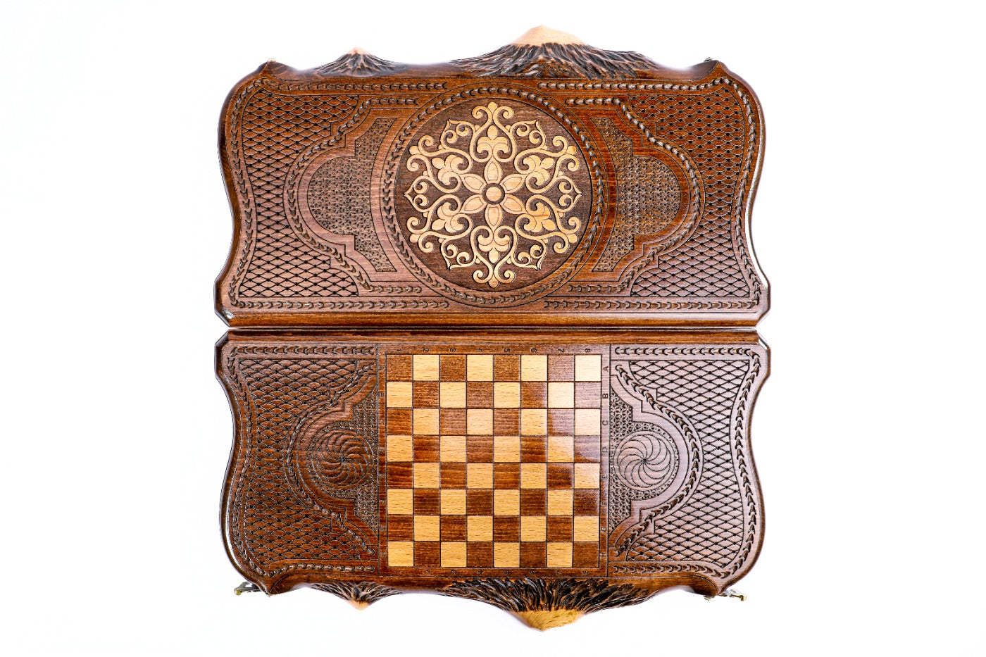 Backgammon Board - Ornamental Snowflake - Unumperfectus