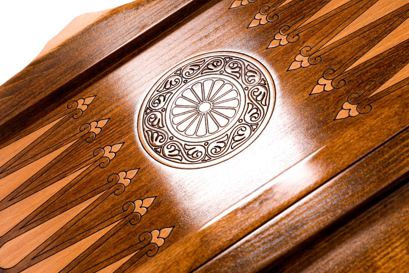 Backgammon Board - Ornamental Snowflake - Unumperfectus