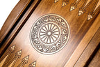 Deer backgammon board - carrying case and accessories
