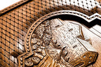 We Are Our Mountains backgammon board - detail of the wood grain and finish