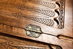 We Are Our Mountains backgammon board - close-up of the playing surface