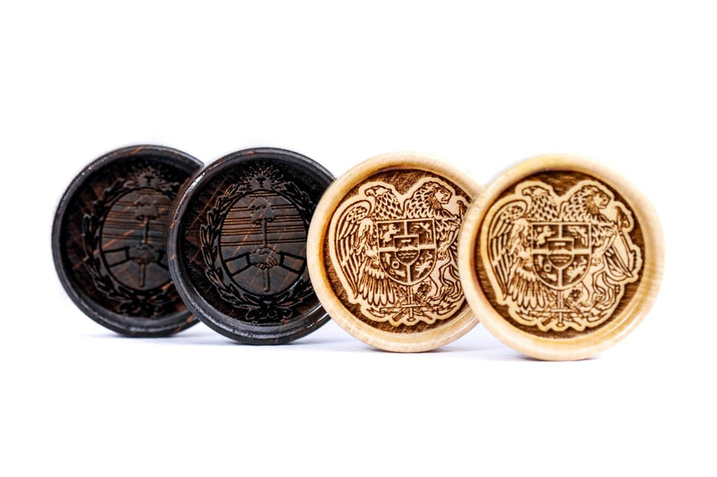 Backgammon Board - Armenia & Argentina Coat of Arms - Unumperfectus