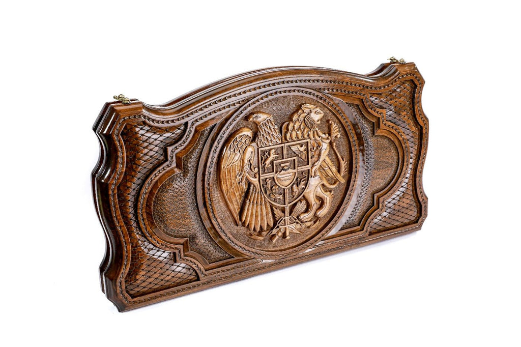 Backgammon Board - Armenia & Argentina Coat of Arms - Unumperfectus