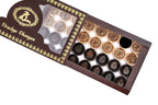 Armenia Argentina Coat of Arms backgammon board - closed cover detail