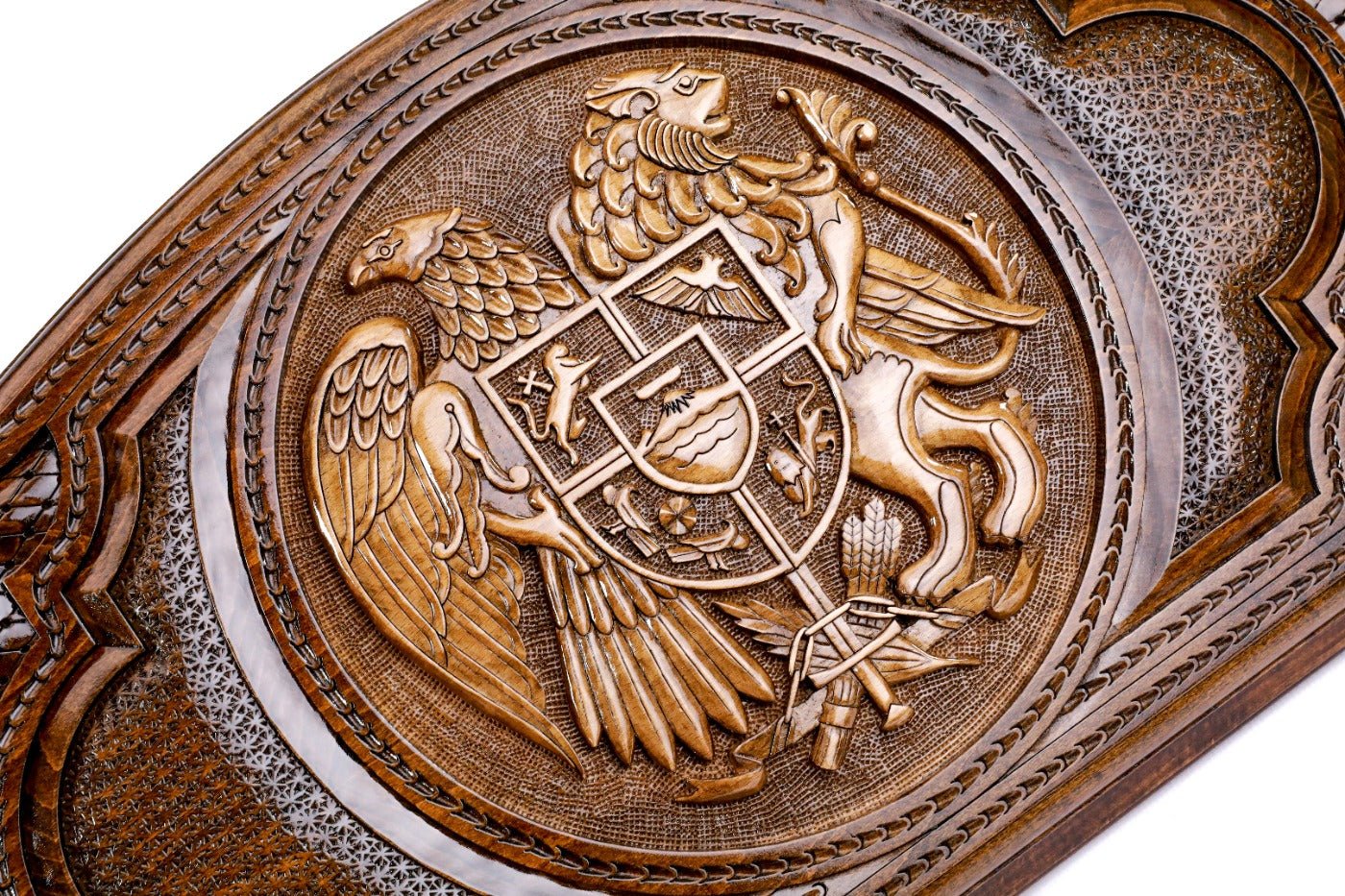 Backgammon Board - Armenia & Argentina Coat of Arms - Unumperfectus