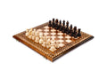 Luxury Armenian wooden chess set with classic carpet pattern