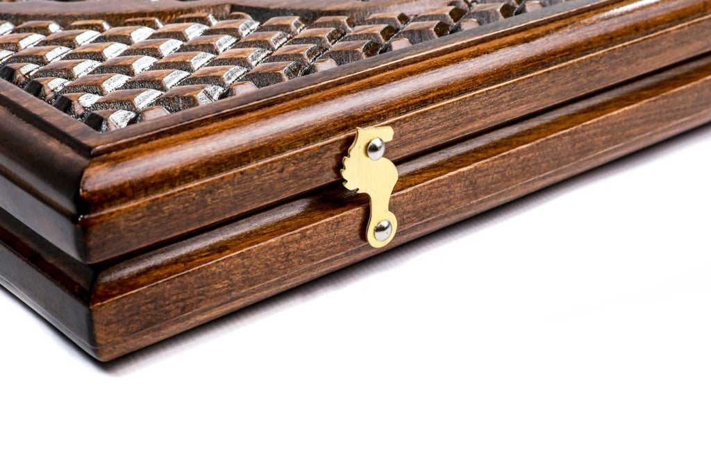 Wooden Backgammon Board Ornamental Classic 23.6" | 60 cm - Unumperfectus