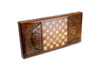 Ornamental Classic backgammon board in wood by Hrachya Ohanyan