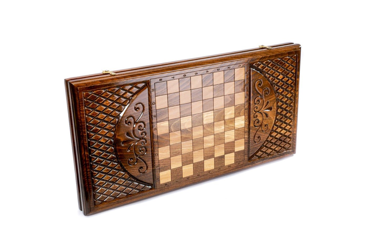 Wooden Backgammon Board Ornamental Classic 23.6" | 60 cm - Unumperfectus