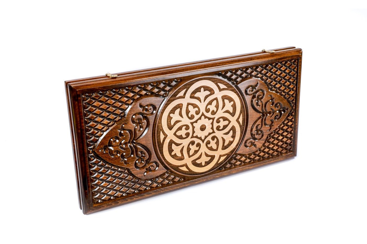 Wooden Backgammon Board Ornamental Classic 23.6" | 60 cm - Unumperfectus