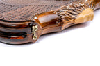 Deer backgammon board - close-up of the carved design
