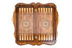 Deer backgammon board - corner detail of the board