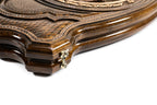Coat of Arms of Tatarstan backgammon board - close-up of the carved design