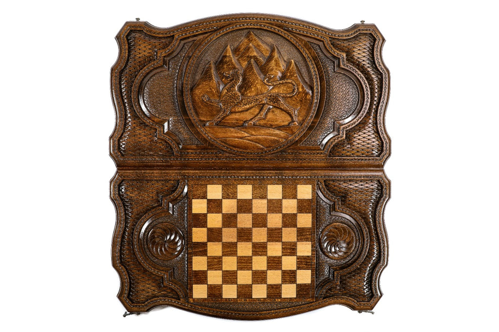 Backgammon Board - Coat of Arms of Ossetia - Unumperfectus