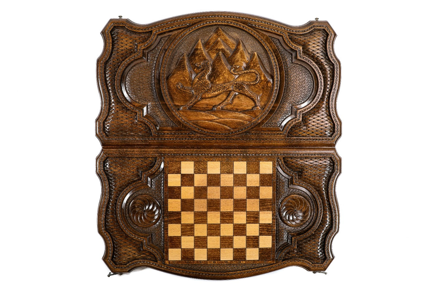 Backgammon Board - Coat of Arms of Ossetia - Unumperfectus