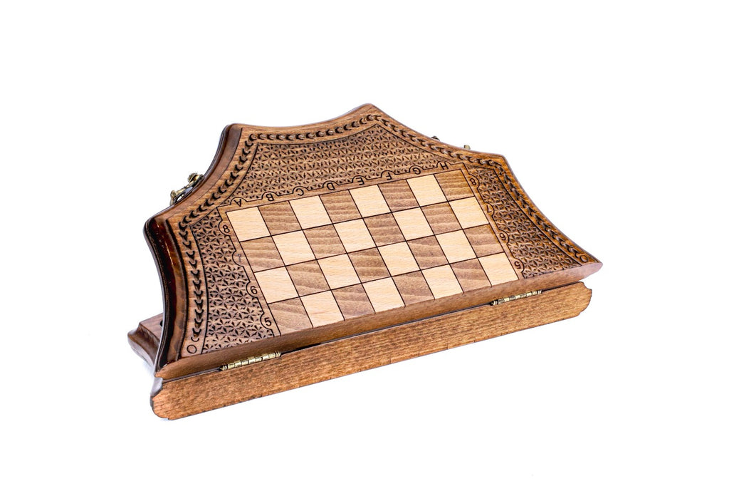 Star Shaped Chess Set – Wooden Geometric Chess Board - Unumperfectus