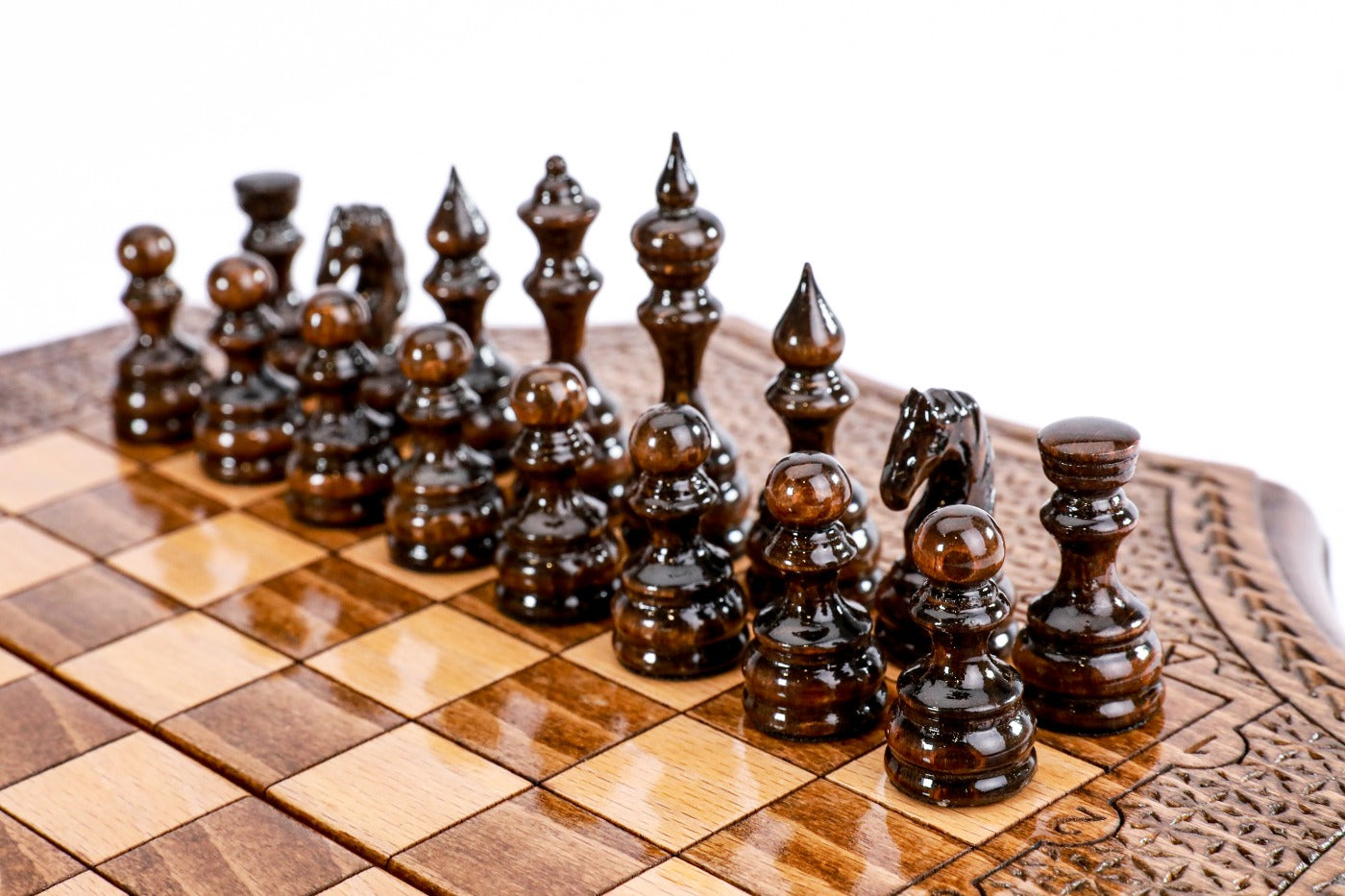 Star Shaped Chess Set – Wooden Geometric Chess Board - Unumperfectus