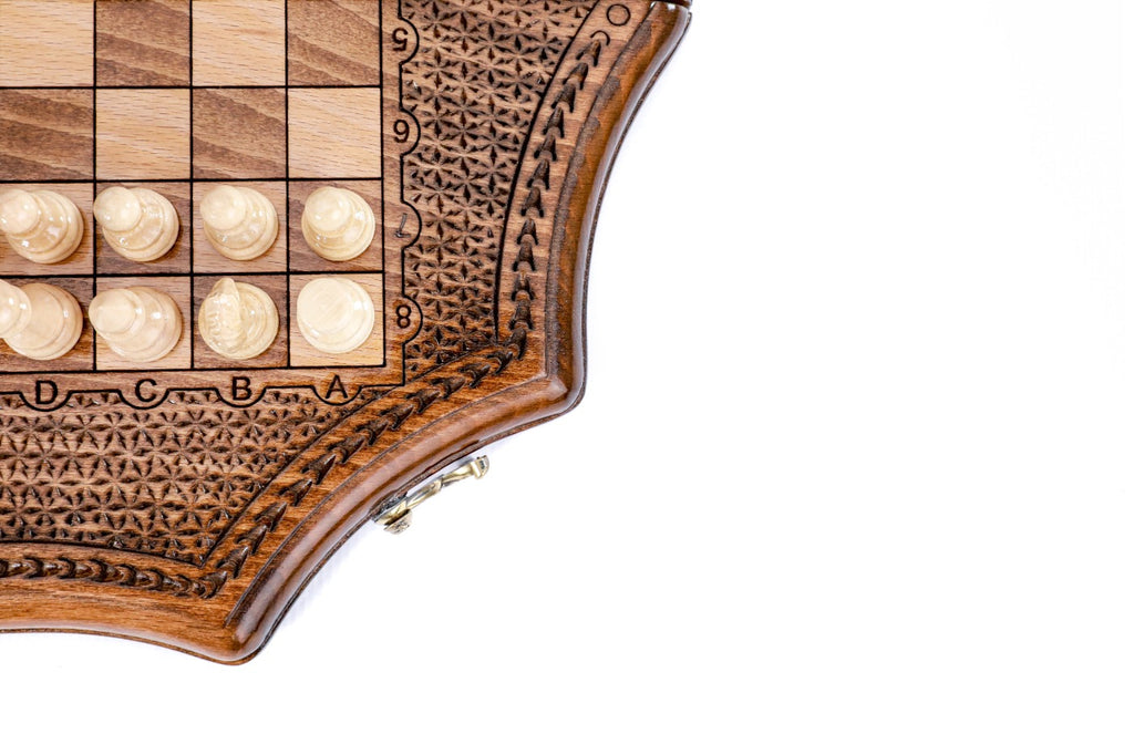 Star Shaped Chess Set – Wooden Geometric Chess Board - Unumperfectus