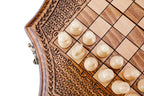 Star Shaped chess set - angled view showing the craftsmanship
