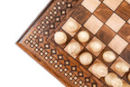 Classic Carpet Design / chess and backgammon set - carrying case included