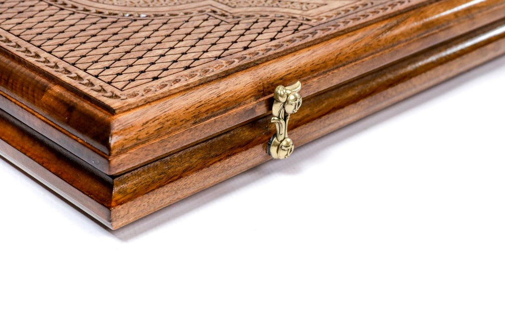 Backgammon Board - World Map With Epoxy - Unumperfectus