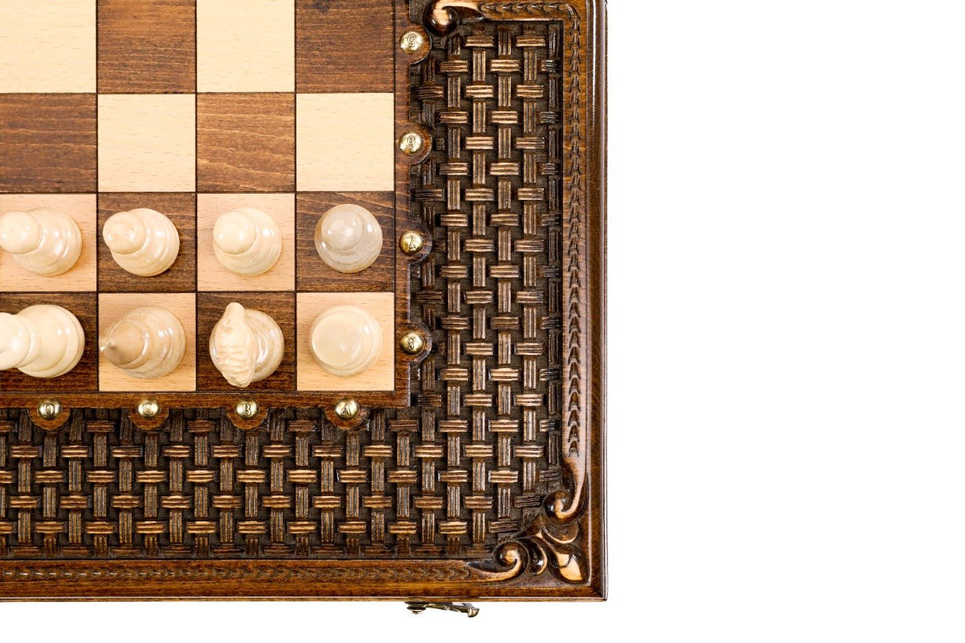 Chess & Backgammon Set - Ornamental Braid Pattern - Unumperfectus