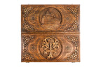 Gandzasar Cross Classic backgammon board in wood by Hrachya Ohanyan