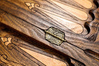 Gandzasar Cross Classic backgammon board - detail of the wood grain and finish