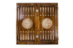 Garni Temple Complex Elements backgammon board - side profile showing the craftsmanship
