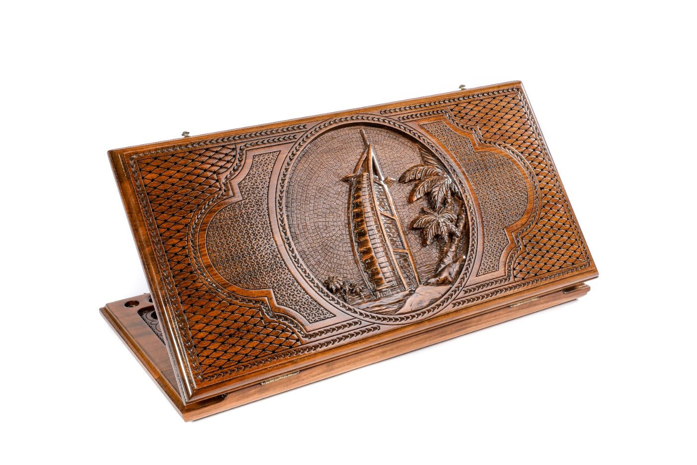 Burj Al Arab wooden backgammon board classic design