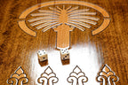 Burj Al Arab backgammon board - close-up of the playing surface