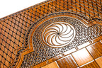Burj Al Arab backgammon board - side profile showing the craftsmanship