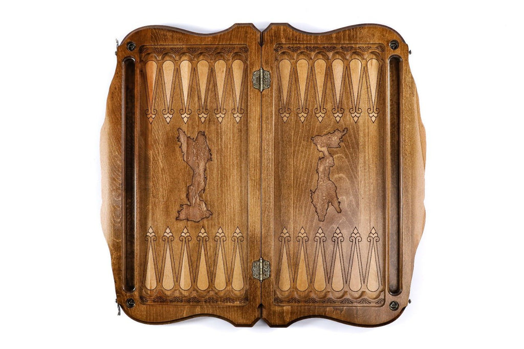 Backgammon Board - City & Motorcycle - Unumperfectus