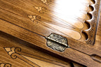 City Motorcycle backgammon board - angled view