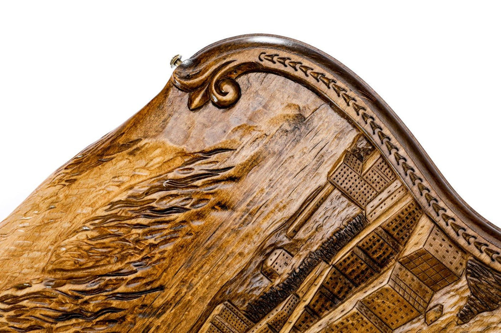 Backgammon Board - City & Motorcycle - Unumperfectus