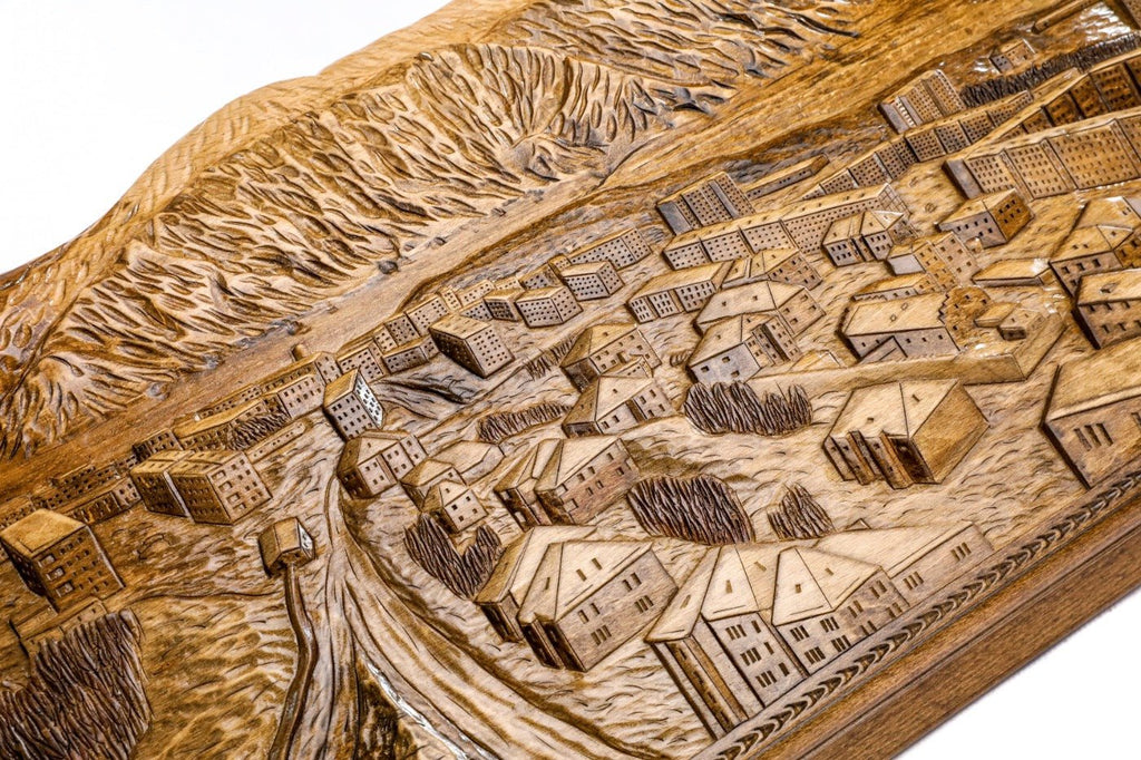 Backgammon Board - City & Motorcycle - Unumperfectus