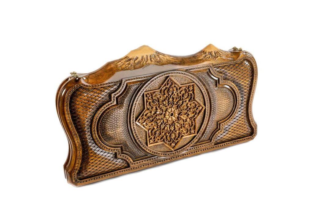 Backgammon Board - Coat of Arms of Tajikistan Two-Sided - Unumperfectus