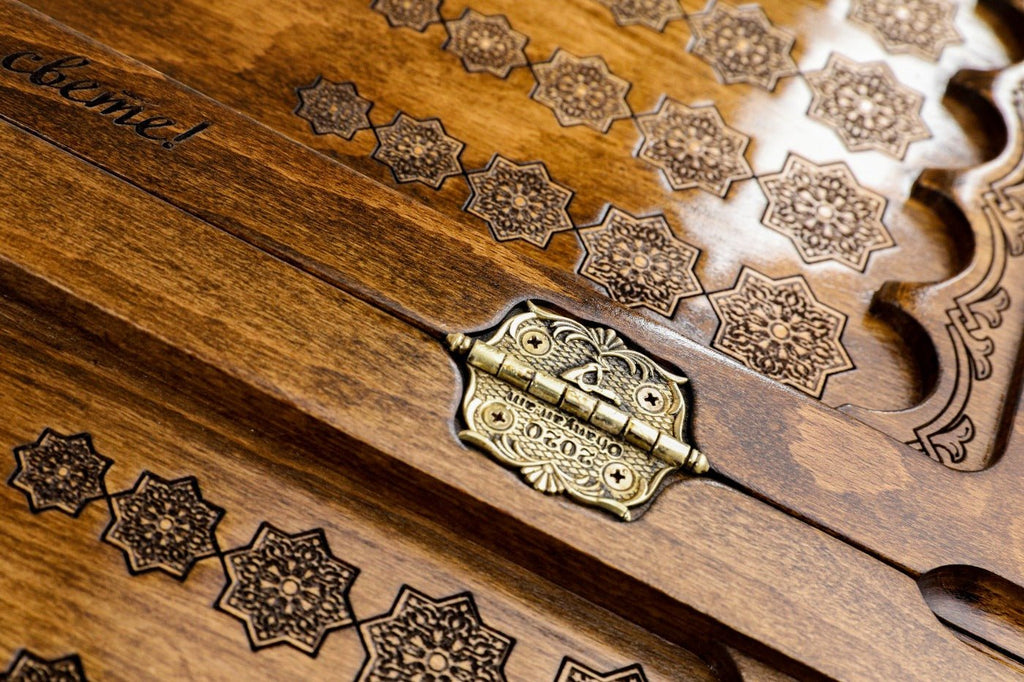 Backgammon Board - Coat of Arms of Tajikistan Two-Sided - Unumperfectus